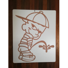 Pissing Kids Cartoon Boy