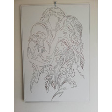 Kissing Couple drawing art